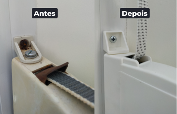 Imagem de um dos serviços ofertados pela empresa Vex Manutenção de Persianas Externas